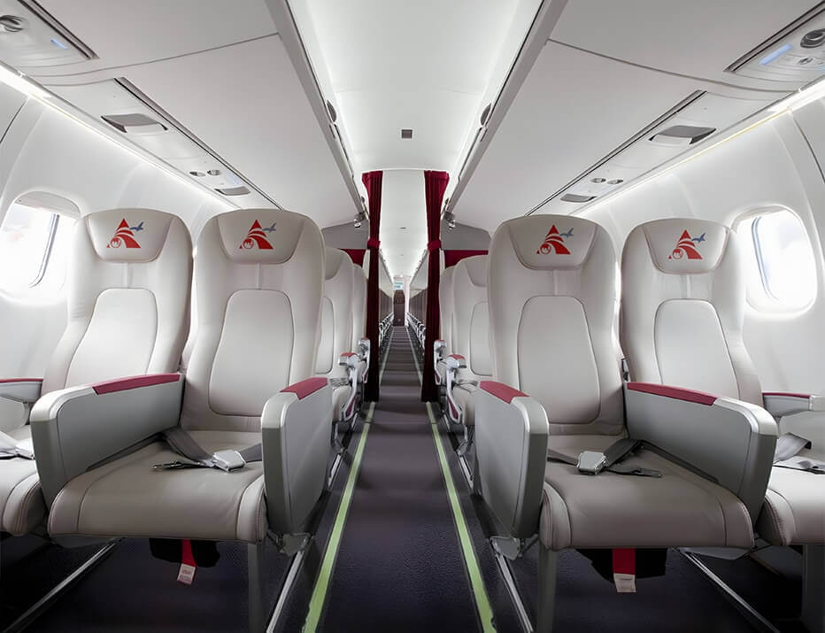 Alhind Air aircraft cabin interior