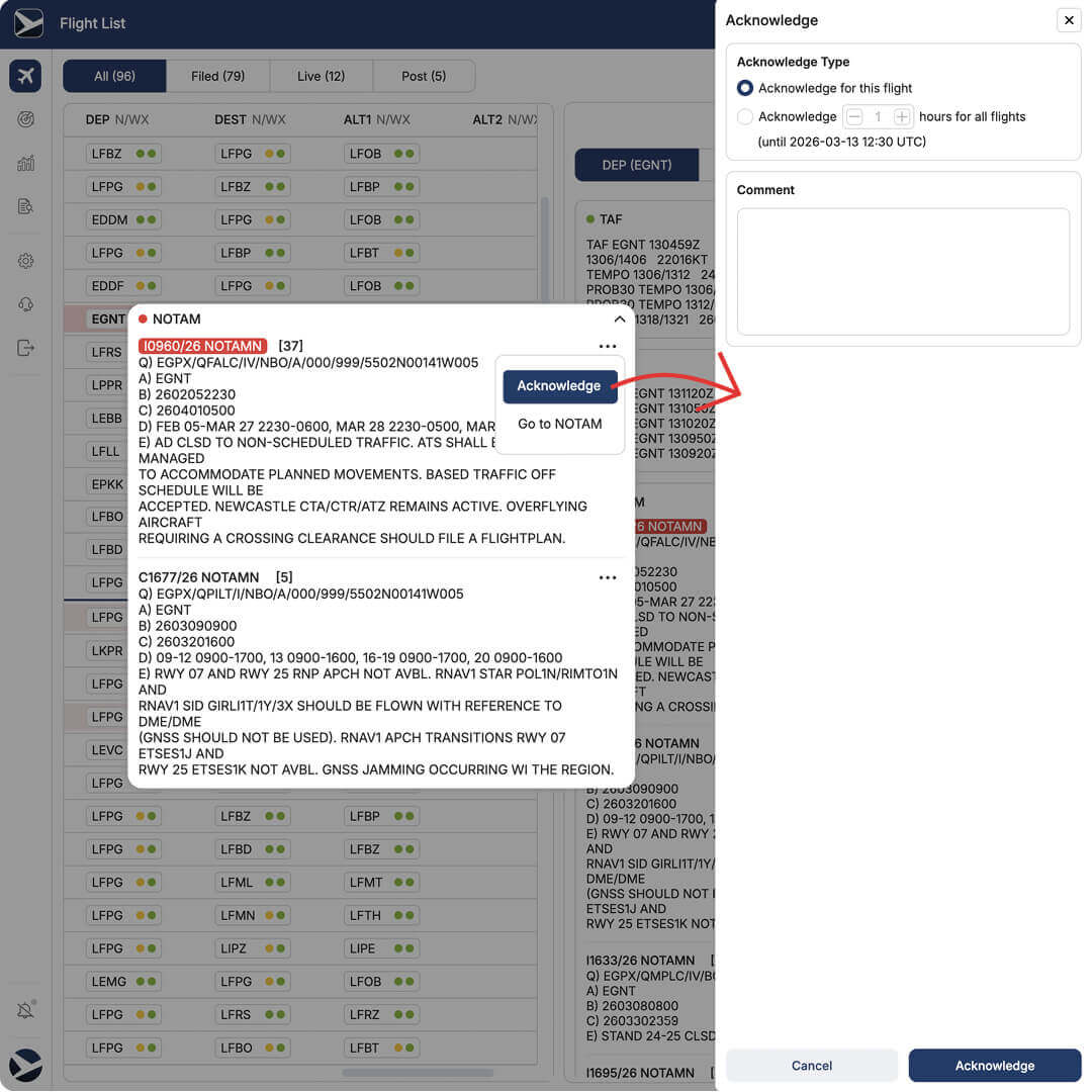 OpsControl 3.0 NOTAM
