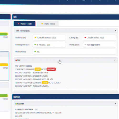 What-if tool in OpsControl